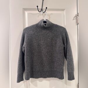 J. Crew Charcoal Cashmere Turtleneck Sweater